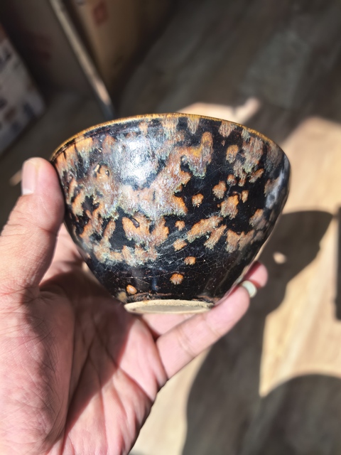 古玩陶瓷吉州漏花盞真品鑒賞圖