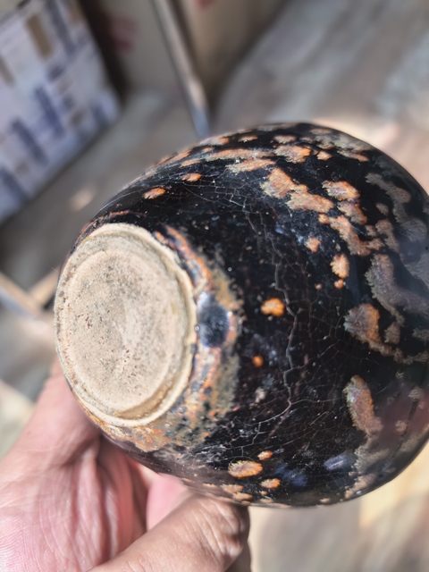 古玩陶瓷吉州漏花盞真品鑒賞圖