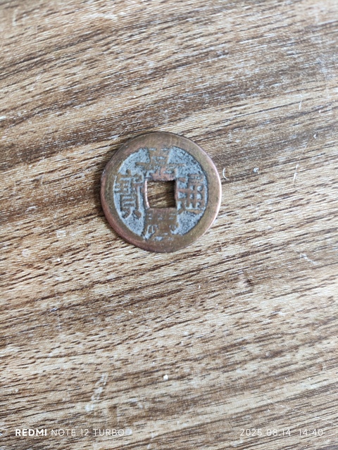古玩錢幣嘉慶通寶背寶源真品鑒賞圖
