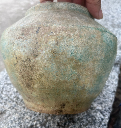 古玩陶瓷漢·綠釉罐拍賣,當前價格99元