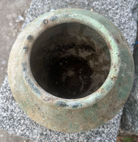 古玩陶瓷漢·綠釉罐拍賣,當前價格99元