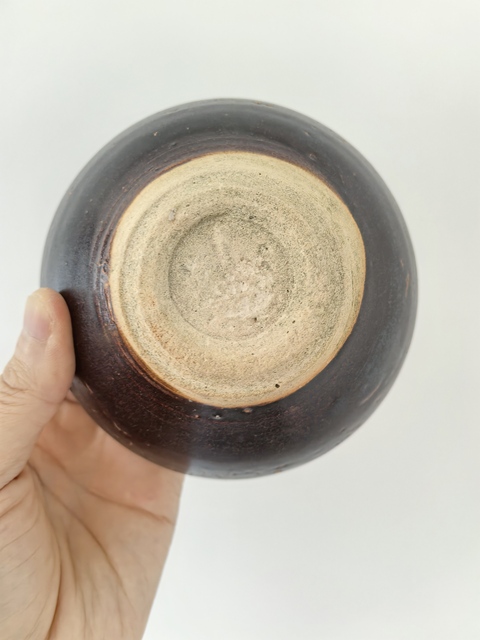 古玩陶瓷吉州窯窯變釉茶盞真品鑒賞圖