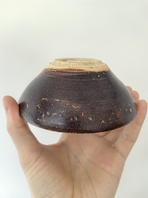 古玩陶瓷吉州窯窯變釉茶盞真品鑒賞圖