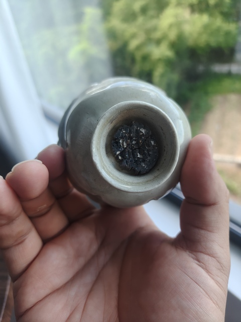 古玩陶瓷青白釉花口杯真品鑒賞圖