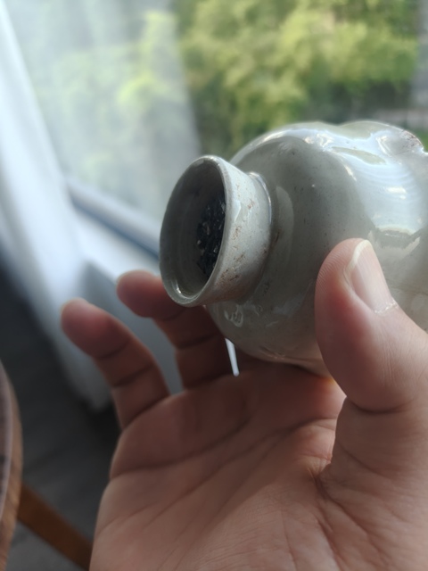 古玩陶瓷青白釉花口杯真品鑒賞圖