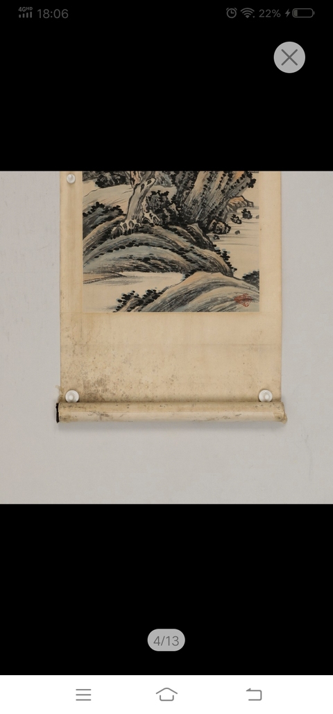 古玩字畫金夢石山水拍賣,當(dāng)前價格10000元