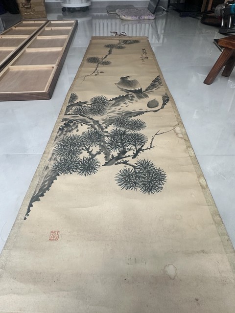 古玩字畫王塏松鷹圖拍賣，當前價格13000元