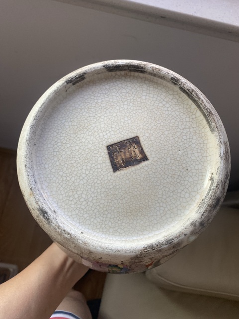 古玩陶瓷哥釉五彩將軍罐真品鑒賞圖