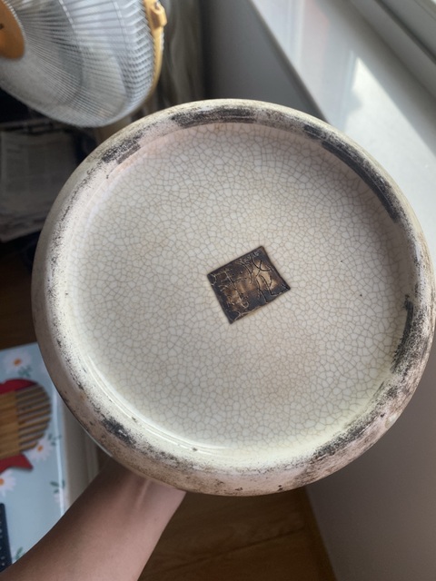 古玩陶瓷哥釉五彩將軍罐真品鑒賞圖