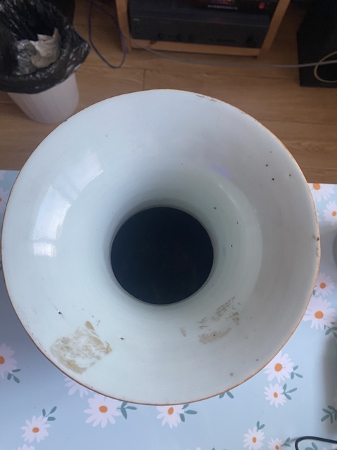 古玩陶瓷晚清粉彩瓶真品鑒賞圖