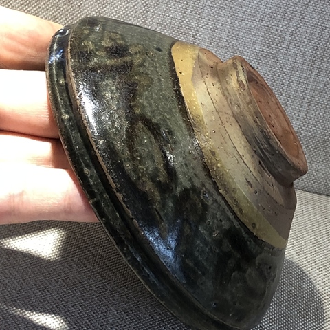 古玩陶瓷元代黑釉束口碗真品鑒賞圖