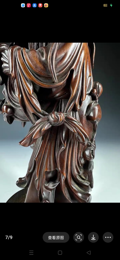 古玩雜項木雕人物造像真品鑒賞圖