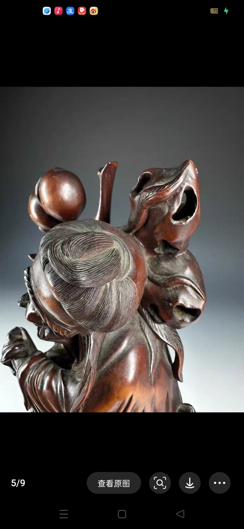 古玩雜項木雕人物造像真品鑒賞圖