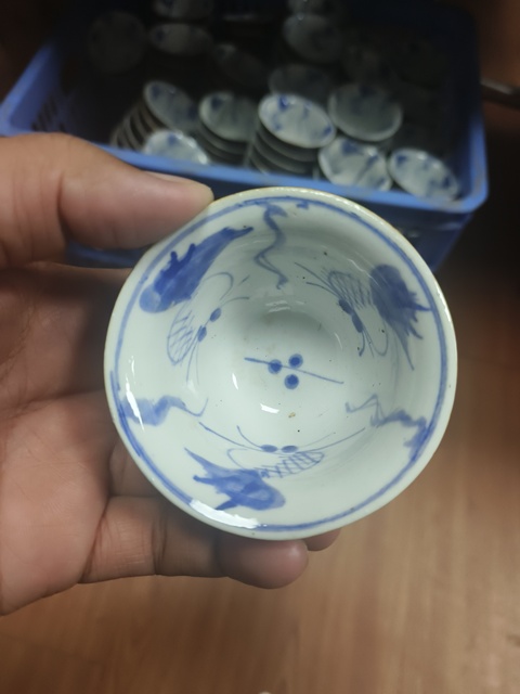 古玩陶瓷魚藻紋杯真品鑒賞圖