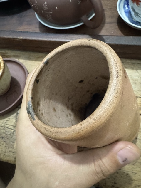 古玩雜項紫砂筆筒真品鑒賞圖