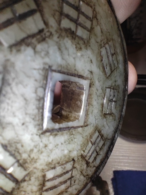 古玩玉器提油仿古“八卦璧”真品鑒賞圖