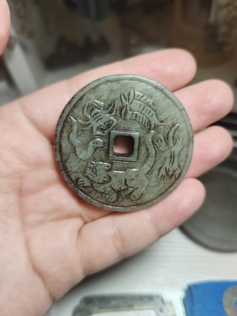 古玩玉器提油仿古“八卦璧”真品鑒賞圖
