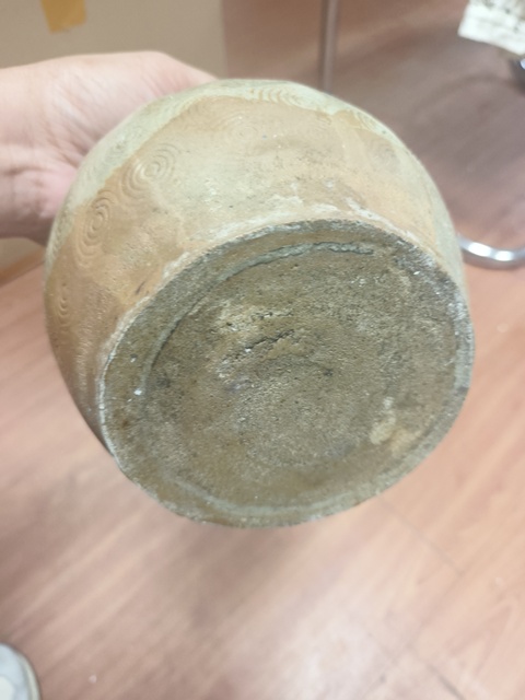 古玩陶瓷青釉圓圈紋雙系罐真品鑒賞圖