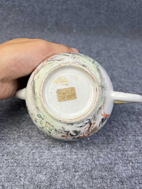 古玩陶瓷粉彩花鳥紋壺拍賣，當前價格788元