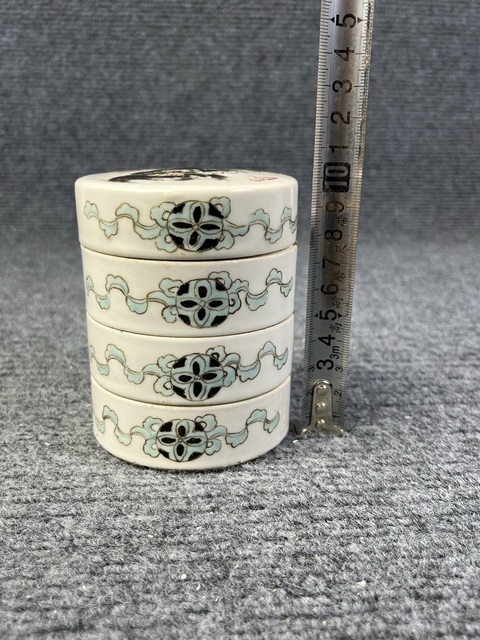 古玩陶瓷粉彩太師少保節盒真品鑒賞圖