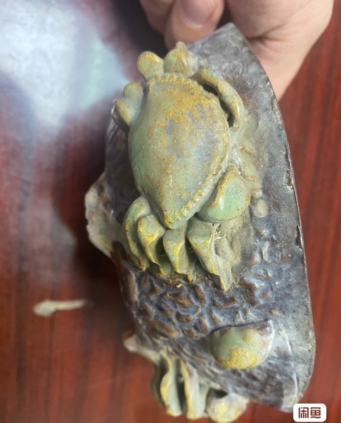 古玩陶瓷民國石灣窯水仙盆真品鑒賞圖