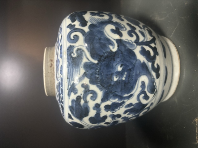 古玩陶瓷明·獅子穿花罐拍賣，當前價格5500元