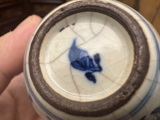 古玩陶瓷清光緒 煨瓷嬰戲帶原蓋小罐一對拍賣,當前價格18800元