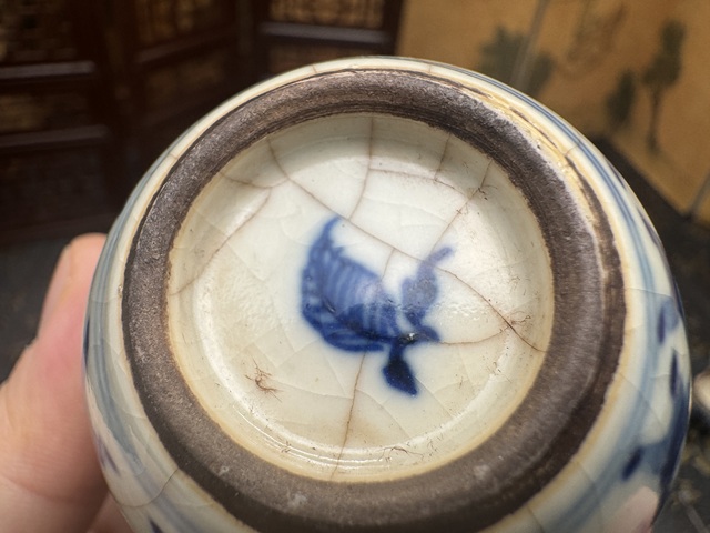 古玩陶瓷清光緒 煨瓷嬰戲帶原蓋小罐一對拍賣,當前價格18800元