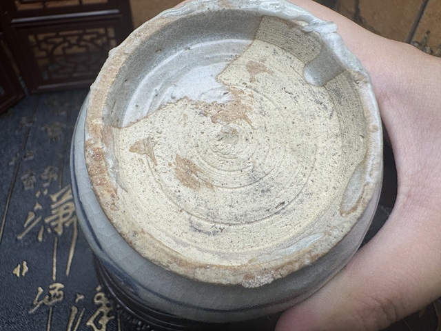 古玩陶瓷明晚期 青花獅子繡球蘋果樽拍賣，當前價格3980元