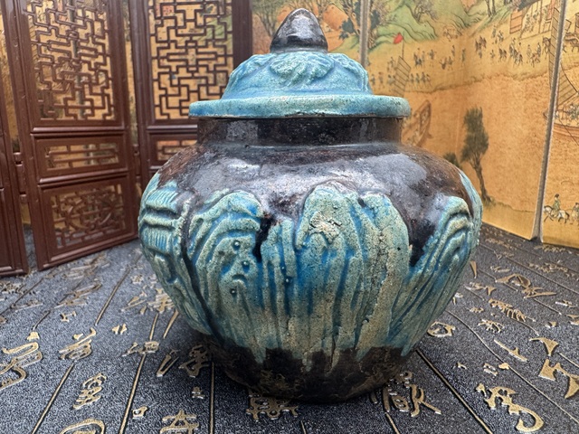 古玩陶瓷清代 琺華彩蓋罐拍賣,當前價格1680元