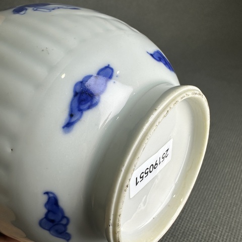 古玩陶瓷清康熙 青花人物紋蓋罐真品鑒賞圖