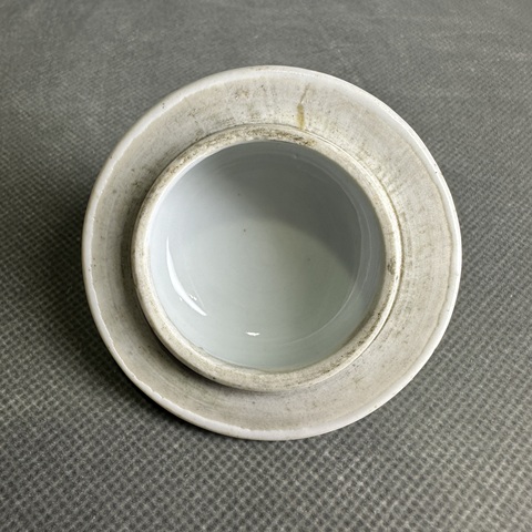 古玩陶瓷清康熙 青花人物紋蓋罐真品鑒賞圖