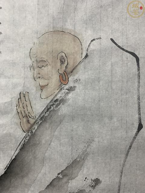 古玩字畫王銘款寫意人物真品鑒賞圖