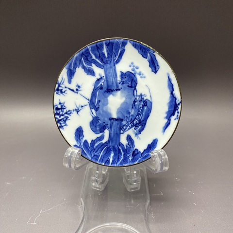 古玩陶瓷清晚期·松鼠葡萄·青花壺承拍賣，當(dāng)前價格2360元