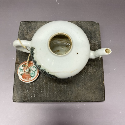 古玩陶瓷百子鬧春粉彩執(zhí)壺真品鑒賞圖