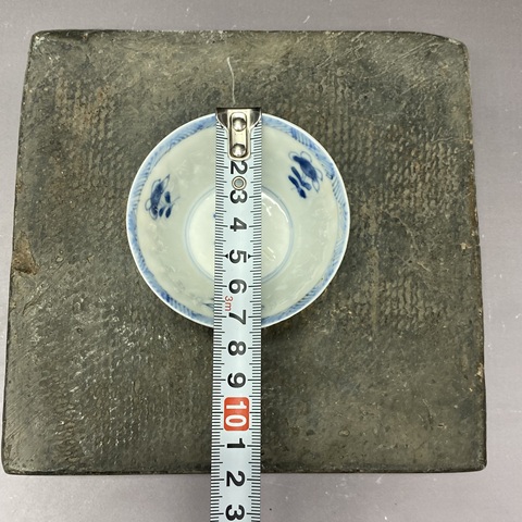 古玩陶瓷博古圖青花杯真品鑒賞圖