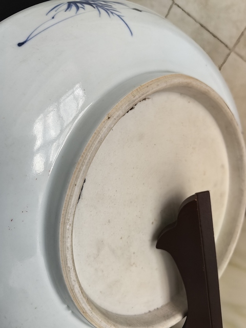 古玩陶瓷青花事事見喜圖盤真品鑒賞圖