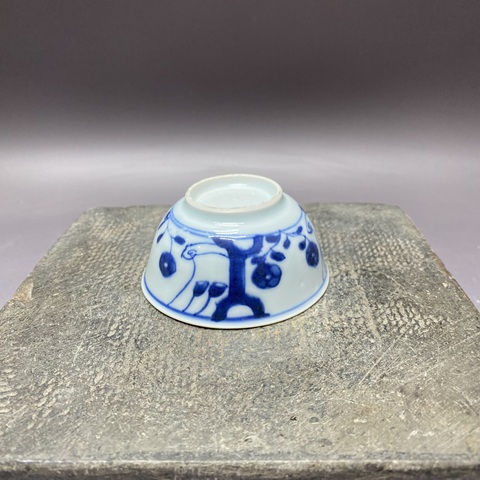 古玩陶瓷清康熙青花杯真品鑒賞圖