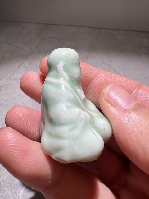古玩陶瓷豆青釉彌勒隨身佛拍賣，當(dāng)前價格0元