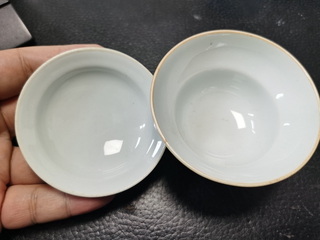 古玩陶瓷人物紋粉彩蓋碗拍賣，當前價格1500元