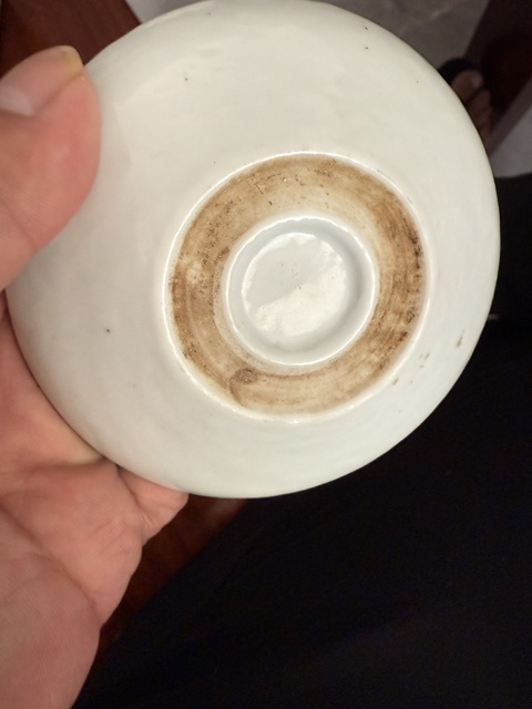 古玩陶瓷粉彩山水紋洗真品鑒賞圖