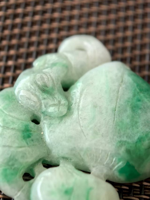 古玩玉器福壽雙全墜真品鑒賞圖