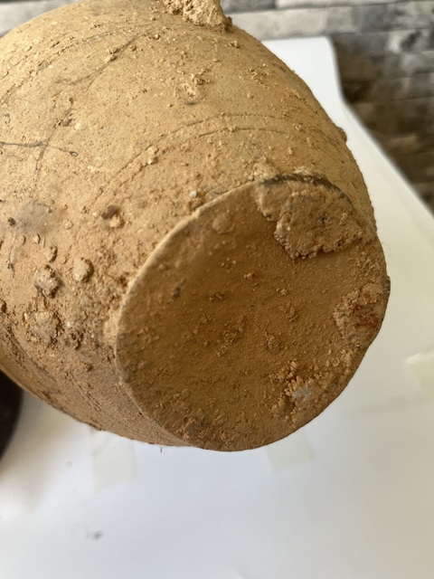 古玩陶瓷晚唐青瓷多角罐拍賣，當前價格300元