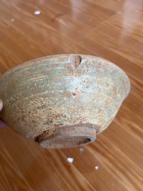 古玩陶瓷青釉瓷碗拍賣，當前價格10元