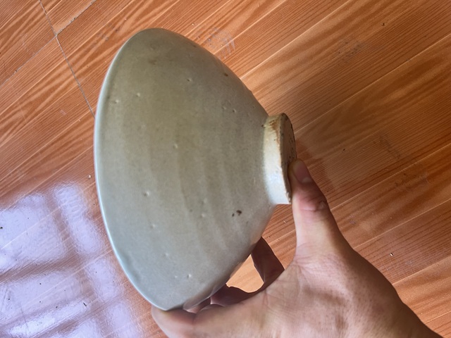 古玩陶瓷元代樞府釉素碗拍賣,當前價格1800元