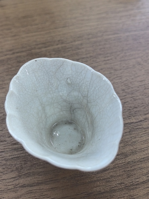 古玩陶瓷漳州窯哥釉龍紋爵杯真品鑒賞圖