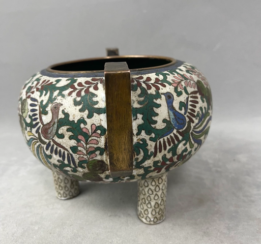 古玩雜項(xiàng)景泰藍(lán)香爐真品鑒賞圖