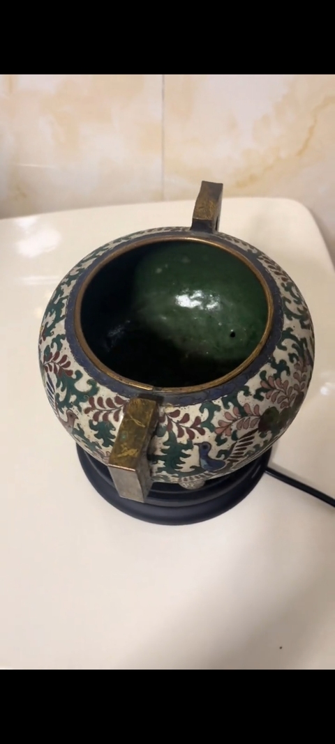 古玩雜項(xiàng)景泰藍(lán)香爐真品鑒賞圖