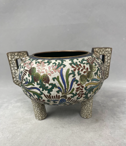 古玩雜項(xiàng)景泰藍(lán)香爐真品鑒賞圖