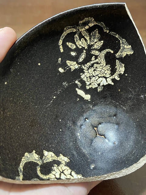 古玩陶瓷吉州窯黑釉剪紙鏤花標本拍賣,當前價格0元